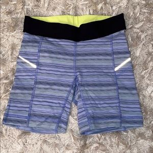 Lululemon reflective biker shorts with pockets